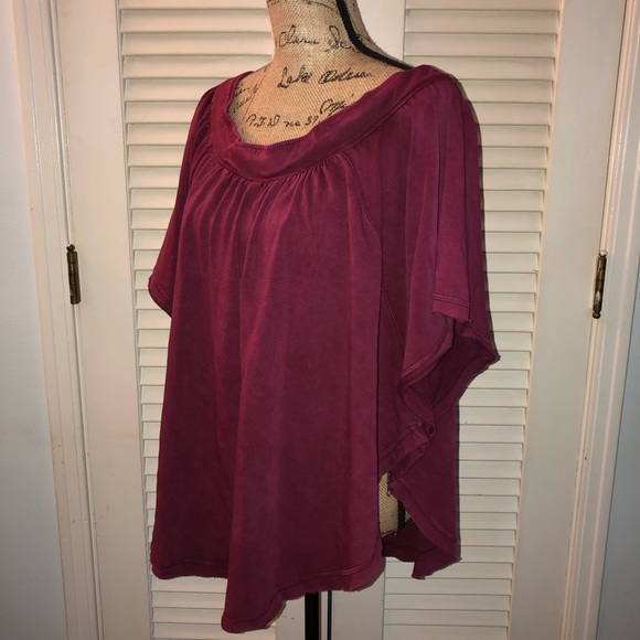 Free People sweatshirt poncho top - Picture 1 of 8